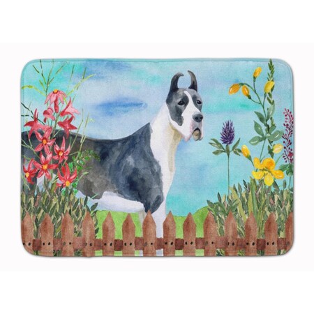 Carolines Treasures Harlequin Great Dane Spring Machine Washable Memory Foam Mat CK1205RUG
